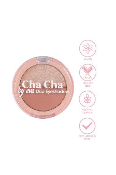 Cha Cha By Eva Duo Eyeshadow - İkili Far Paleti 101 - 3