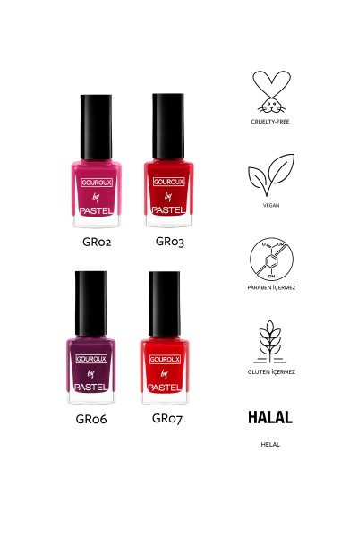 Gouroux By Pastel Oje 4 Lü Çanta 1. Set No: 2-3-6-7 - 3