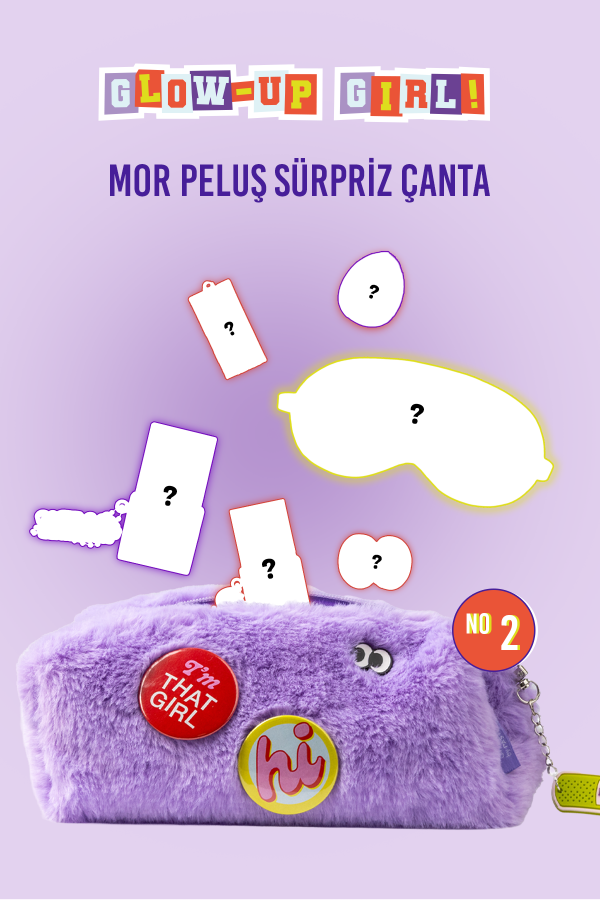 Show by Pastel Mor Peluş Sürpriz Çanta No:2 - 1