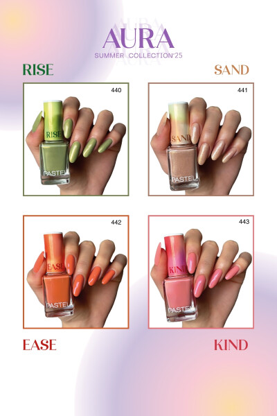 Pastel 2025 Summer Collection Aura 14 lü Oje Set - 3