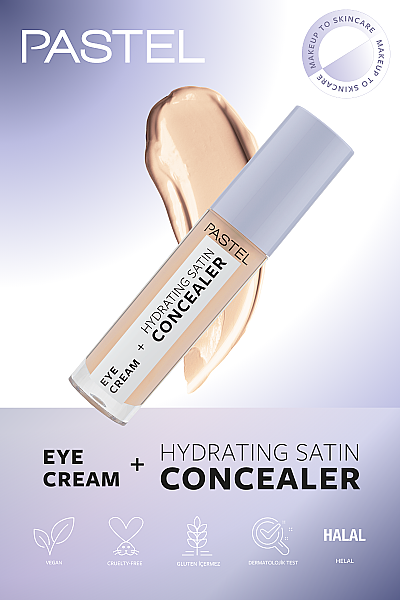 Pastel Eye Cream + Hydrating Satin Concealer 61 - Göz kremi + Göz Altı Kapatıcısı Vanilla - 5