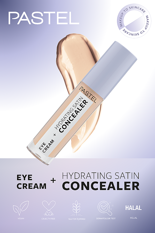 Pastel Eye Cream + Hydrating Satin Concealer 61 - Göz kremi + Göz Altı Kapatıcısı Vanilla - 5
