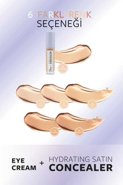 Pastel Eye Cream + Hydrating Satin Concealer 63 - Göz kremi + Göz Altı Kapatıcısı Milkshake - 8