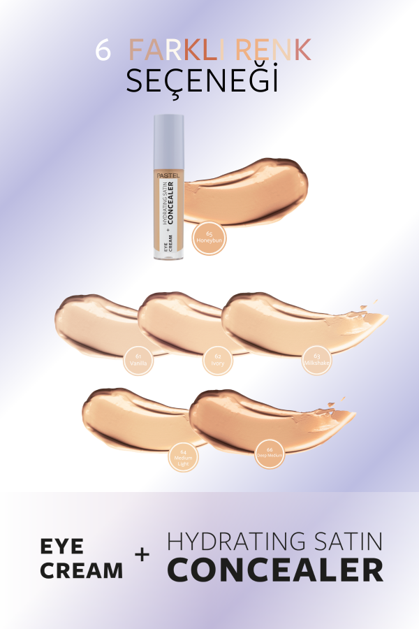 Pastel Eye Cream + Hydrating Satin Concealer 65 - Göz kremi + Göz Altı Kapatıcısı Honeybun - 8