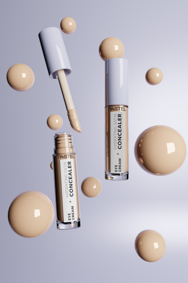 Pastel Eye Cream + Hydrating Satin Concealer 66 - Göz kremi + Göz Altı Kapatıcısı Deep Medium - 6