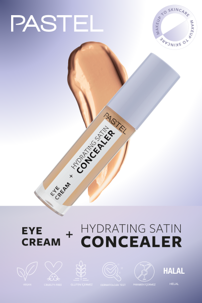 Pastel Eye Cream + Hydrating Satin Concealer 66 - Göz kremi + Göz Altı Kapatıcısı Deep Medium - 9
