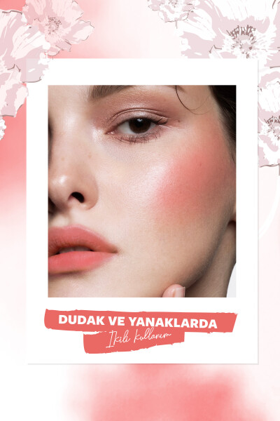 Pastel Full Bloom Lip & Blush - 73 Bellini - Dudak ve Yanak Renklendirici - 4