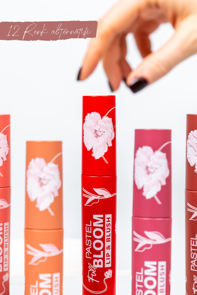 Pastel Full Bloom Lip & Blush - 73 Bellini - Dudak ve Yanak Renklendirici - 5