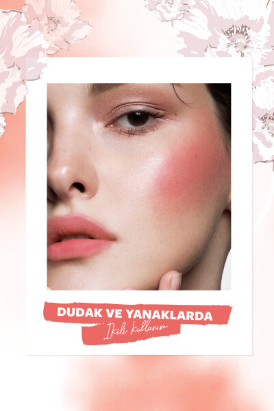 Pastel Full Bloom Lip & Blush - 74 Frosty- Dudak ve Yanak Renklendirici - 4