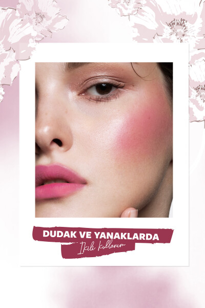 Pastel Full Bloom Lip & Blush - 76 Flora - Dudak ve Yanak Renklendirici - 4