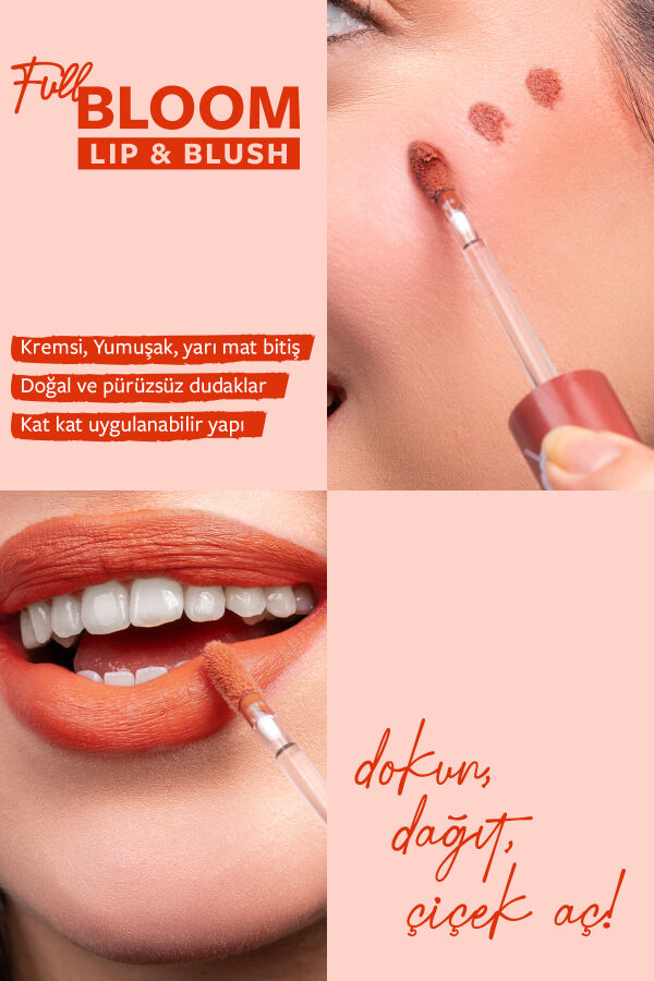 Pastel Full Bloom Lip & Blush - 79 Rhythm - Dudak ve Yanak Renklendirici - 2