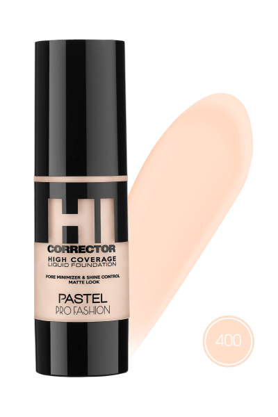 Pastel High Coverage Liquid Foundation - Likit Fondöten 400 - Pastel (1)