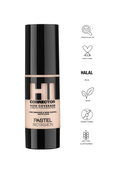 Pastel High Coverage Liquid Foundation - Likit Fondöten 400 - 3