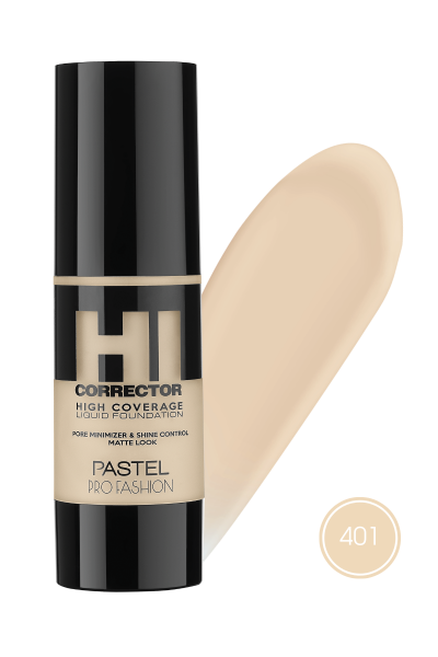 Pastel High Coverage Liquid Foundation - Likit Fondöten 401 - Pastel (1)