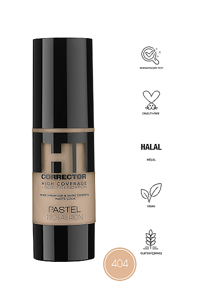 Pastel High Coverage Liquid Foundation - Likit Fondöten 404