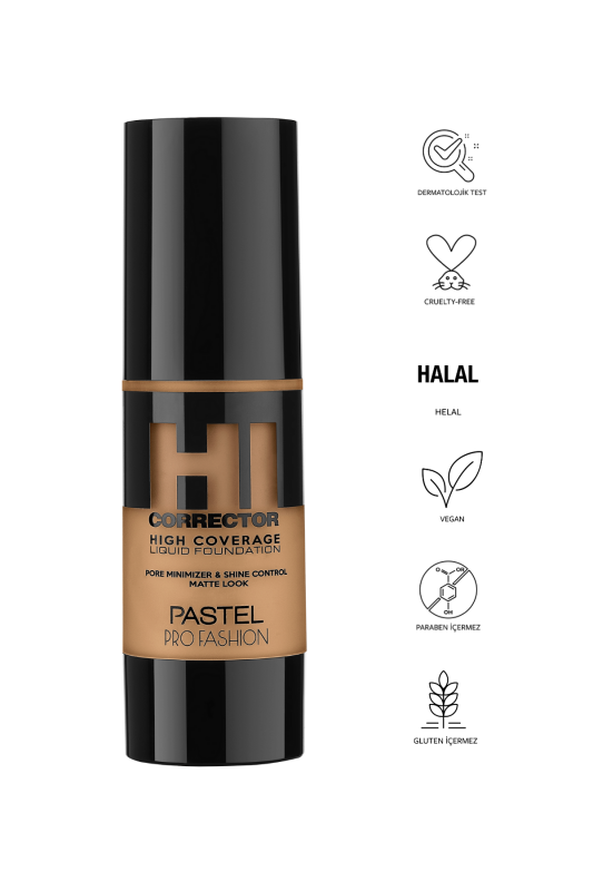 Pastel High Coverage Liquid Foundation - Likit Fondöten 408 - 3
