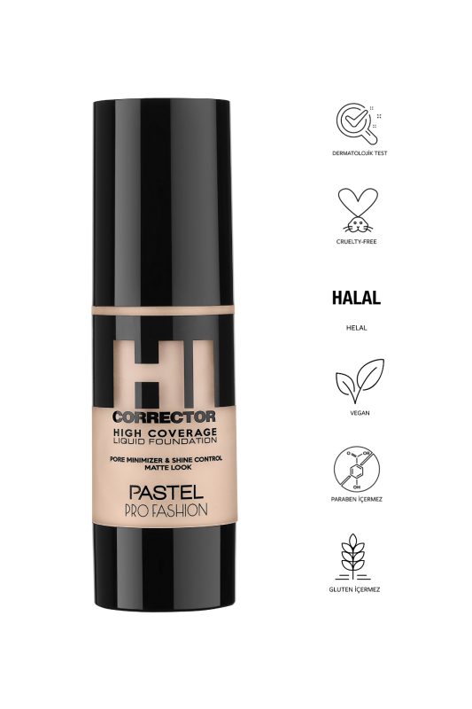 Pastel High Coverage Liquid Foundation - Likit Fondöten 416 - 3