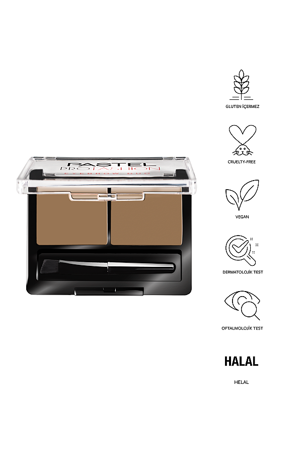 Pastel Eyebrow Duo - İkili Kaş Farı 01 Light - 4