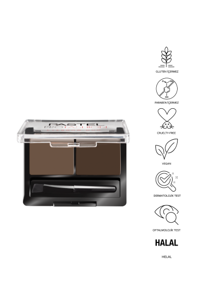 Pastel Eyebrow Duo - İkili Kaş Farı 03 Dark - 4