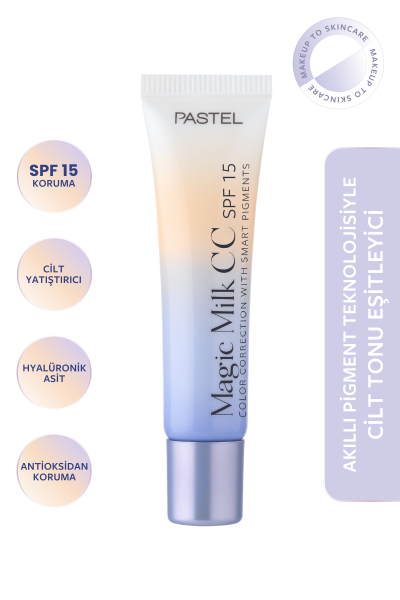 Pastel Magic Milk Spf15 Cc With Smart Pigments 52 - Ivory - Pastel