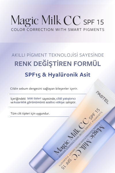 Pastel Magic Milk Spf15 Cc With Smart Pigments 52 - Ivory - 5