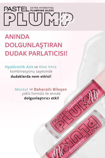 Pastel Plump Up 211 Pink Petal Extra Hydrating Plumping Gloss - Dolgunlaştıran Dudak Parlatıcısı - 5