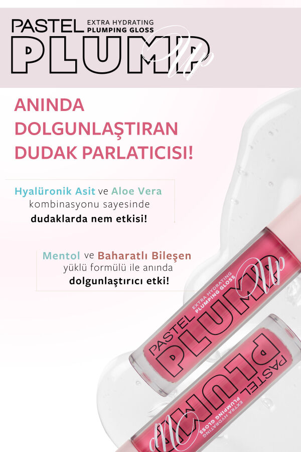 Pastel Plump Up 211 Pink Petal Extra Hydrating Plumping Gloss - Dolgunlaştıran Dudak Parlatıcısı - 5