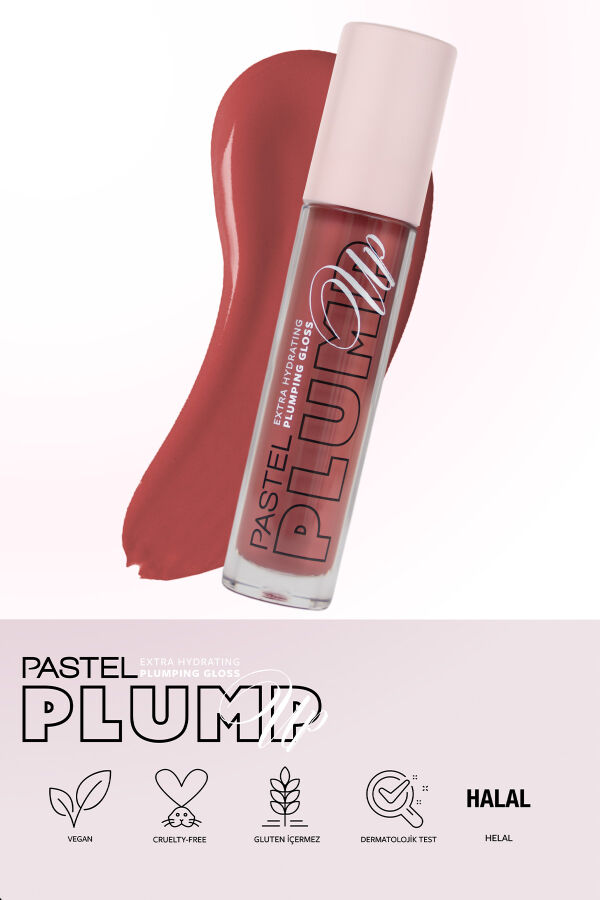 Pastel Plump Up 212 Rosewood Extra Hydrating Plumping Gloss - Dolgunlaştıran Dudak Parlatıcısı - 4