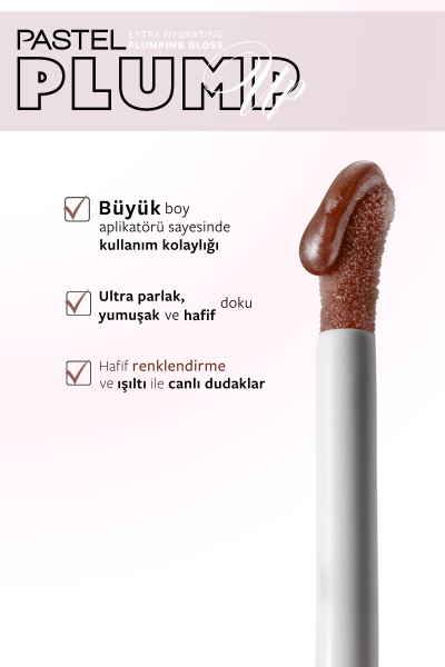 Pastel Plump Up 214 Cacao Extra Hydrating Plumping Gloss - Dolgunlaştıran Dudak Parlatıcısı - 3
