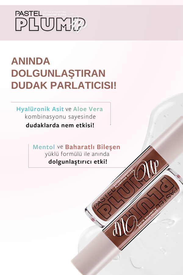 Pastel Plump Up 214 Cacao Extra Hydrating Plumping Gloss - Dolgunlaştıran Dudak Parlatıcısı - 5