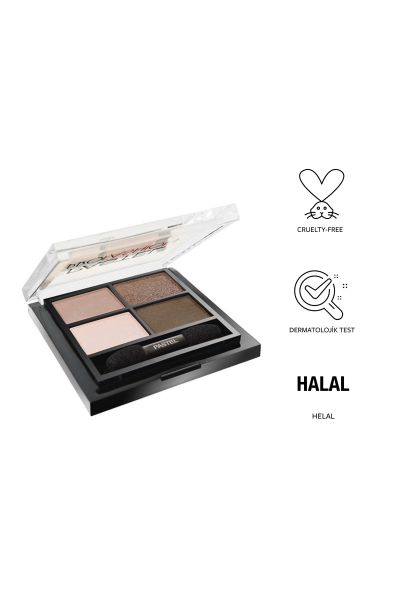 Pastel Quad Eyeshadow - 4'Lü Far 201 - 3