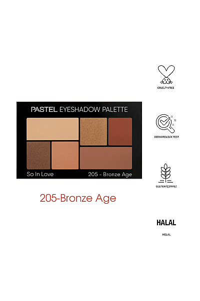 Pastel Eyeshadow Palette So In Love - Far Paleti 205 Bronze Age - 5