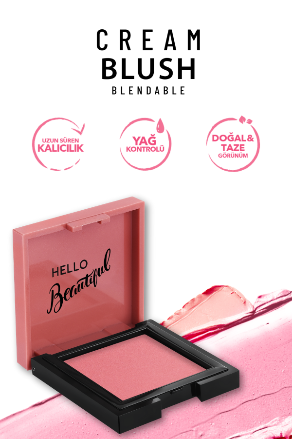 Pastel Cream Blush - Krem Allık 41 Dazzling - 5