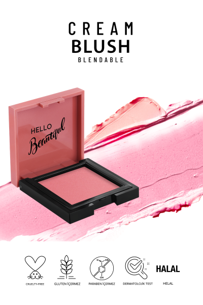 Pastel Cream Blush - Krem Allık 41 Dazzling - 7