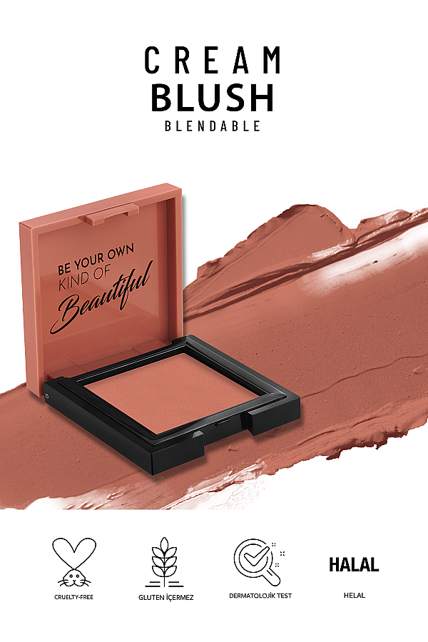 Pastel Cream Blush - Krem Allık 42 Rosery - 7