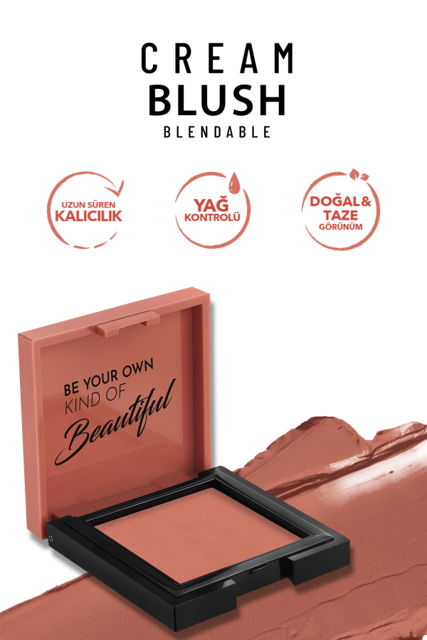 Pastel Cream Blush - Krem Allık 42 Rosery - 5
