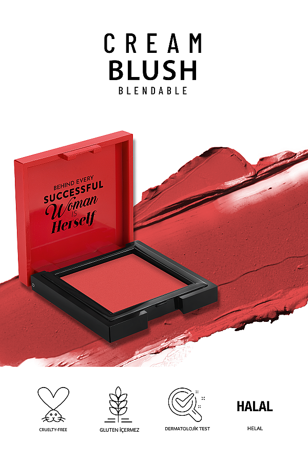 Pastel Cream Blush - Krem Allık 43 Scarlett - 7