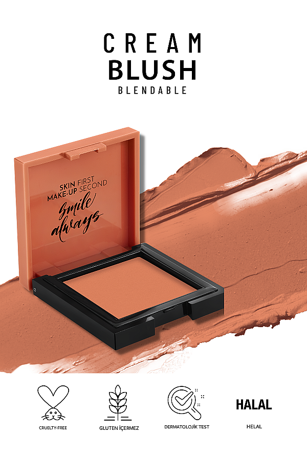 Pastel Cream Blush - Krem Allık 44 Blossom - 5