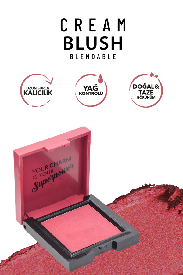 Pastel Cream Blush - Krem Allık 51 Charm - 3