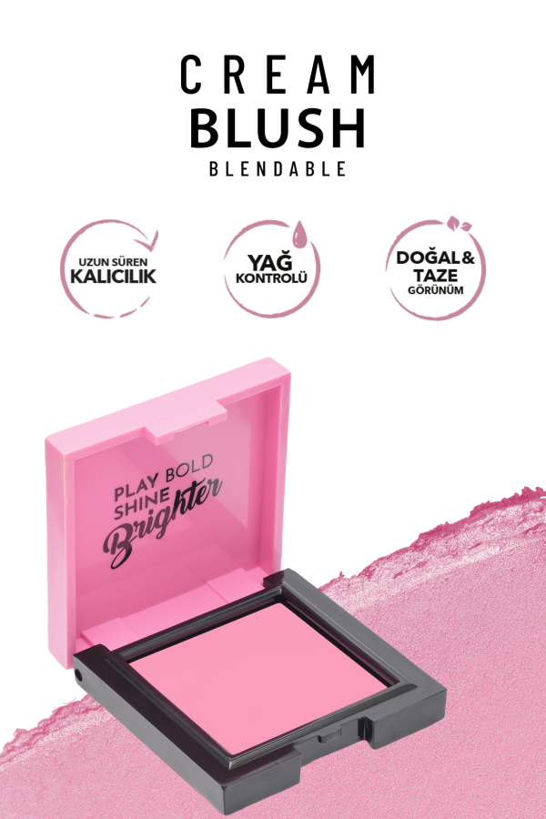 Pastel Cream Blush - Krem Allık 52 Brighter - 3
