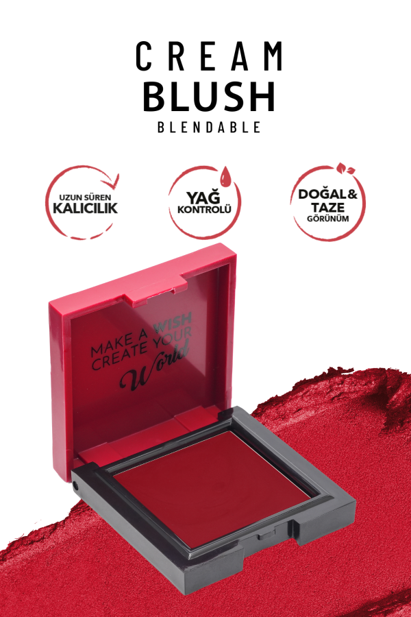 Pastel Cream Blush - Krem Allık 54 World - 3