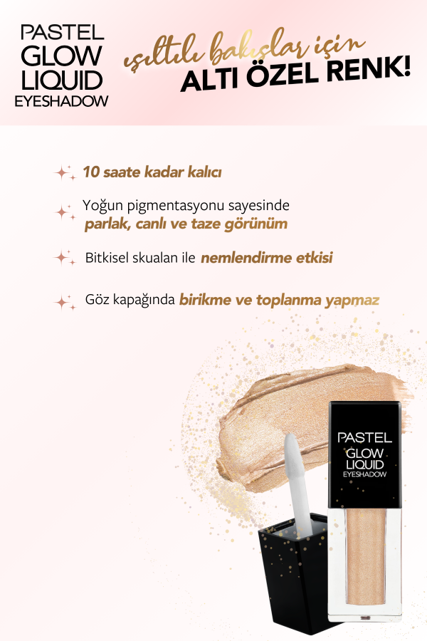 Pastel Glow Liquid Eyeshadow - Likit Far 225 Champagne - 4