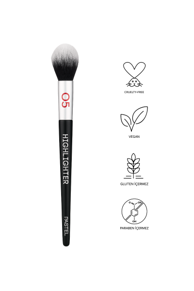 Pastel Highlighter Brush - Aydınlatıcı Fırçası 05 - 3