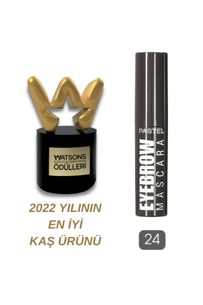 Pastel Eyebrow Mascara - Kaş Maskarası 24 Deep Brown - Pastel (1)