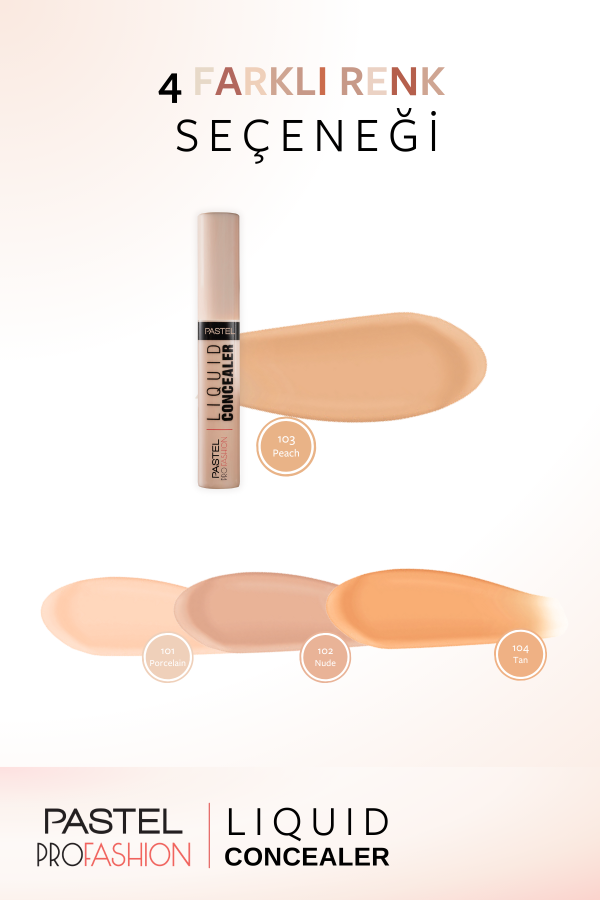 Pastel Liquid Concealer - Likit Hata Örtücü 103 Peach - 7