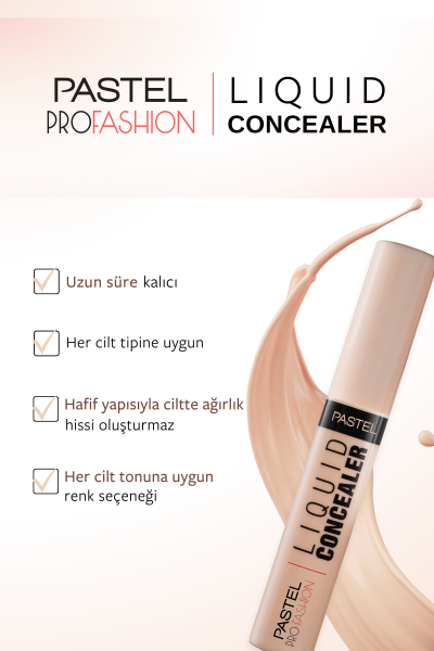 Pastel Liquid Concealer - Likit Hata Örtücü 104 Tan - 4