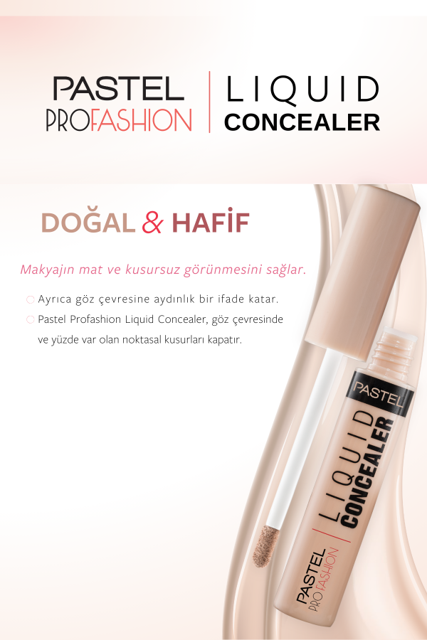 Pastel Liquid Concealer - Likit Hata Örtücü 104 Tan - 6