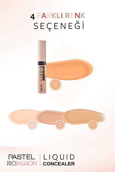 Pastel Liquid Concealer - Likit Hata Örtücü 104 Tan - 7