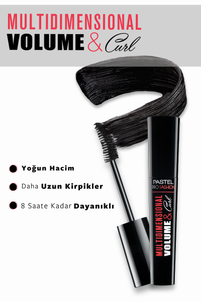 Pastel Multidimensional Volume&Curl Mascara - Maskara - 7