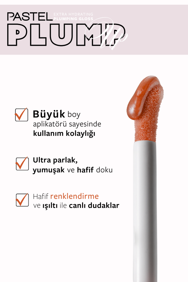 Pastel Plump Up 202 Loverdose Extra Hydrating Plumping Gloss - Dolgunlaştıran Dudak Parlatıcısı - 4